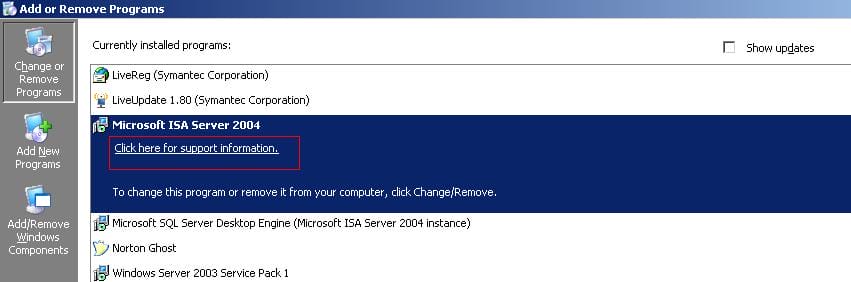 ISA Firewall Quick Tip : How To Determine Which Service Pack is ...