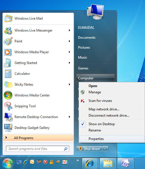 Enabling Remote Desktop Connection in Windows 7 - ElMajdal.net