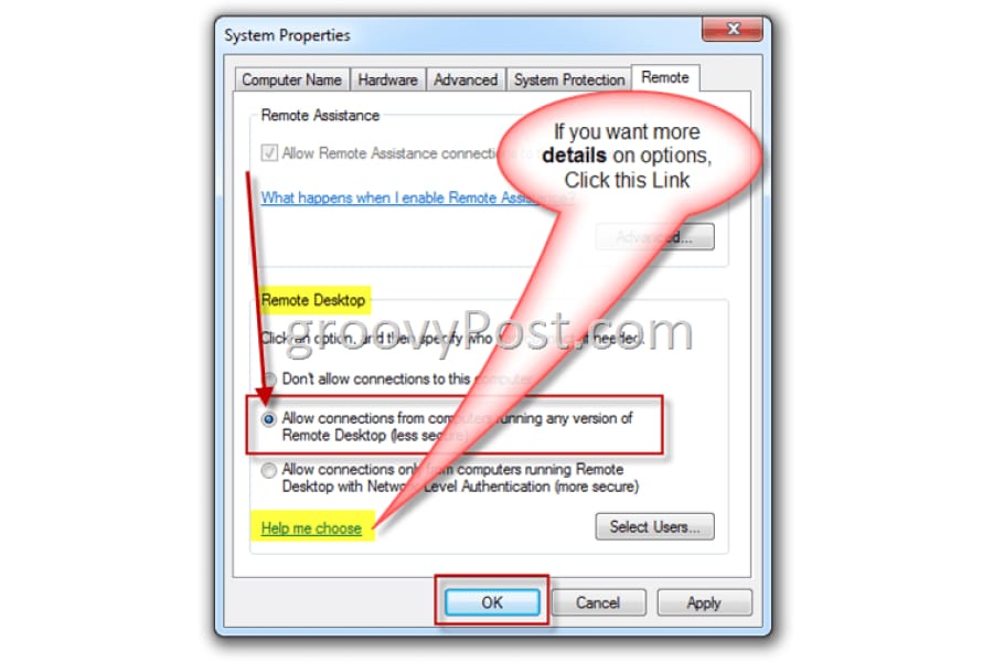 Enabling Remote Desktop Connection in Windows 7 - ElMajdal.net