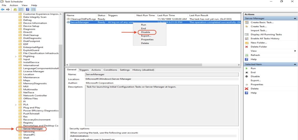 How To Disablestop Server Manager Automatic Opening In Windows Server 2012201620192022 4477